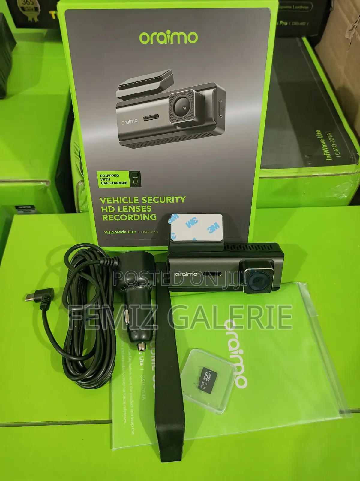 Oraimo Visionride Lite Hd Recording Safe Guard Car Corder