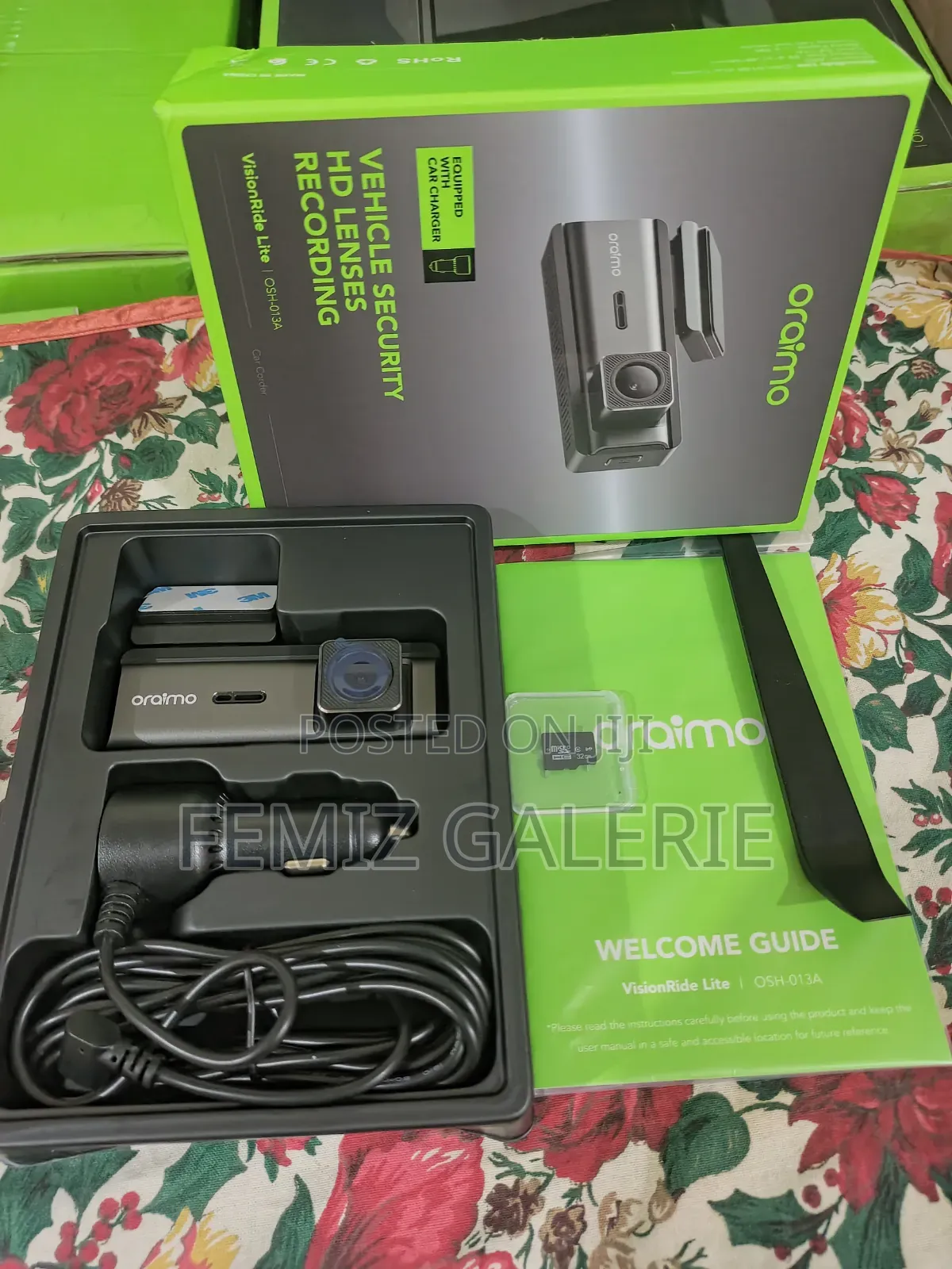 Oraimo Visionride Lite Hd Recording Safe Guard Car Corder