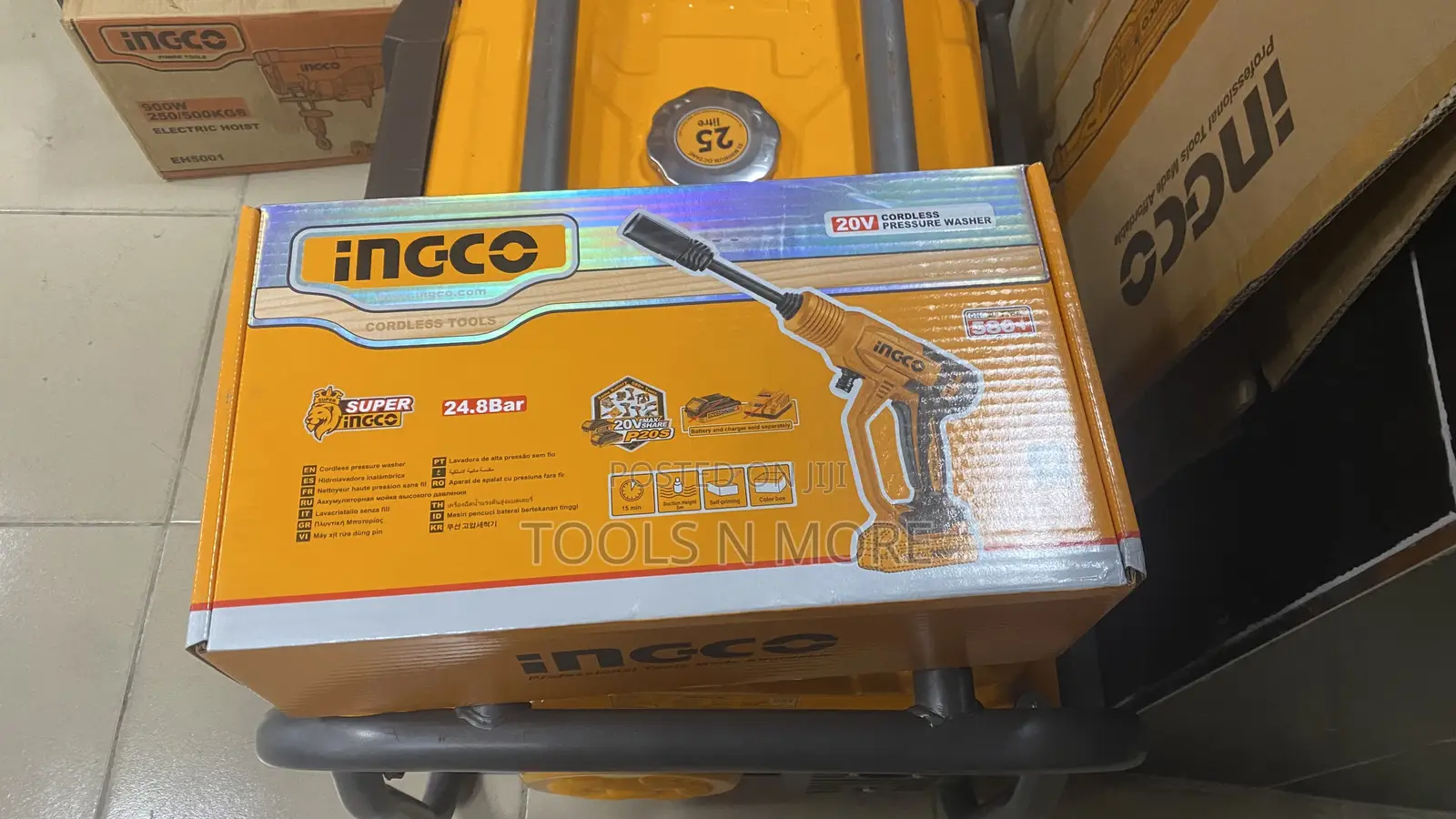 Ingco 20v Cordless Pressure Washer 2.8l/M