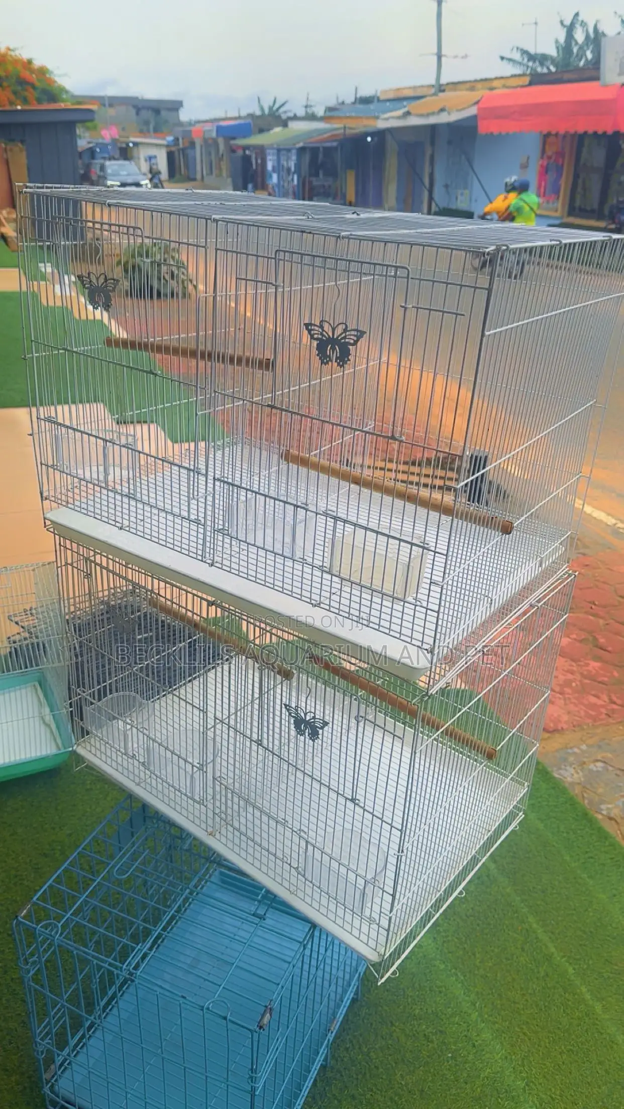 2 in 1 Quality White Birdcage
