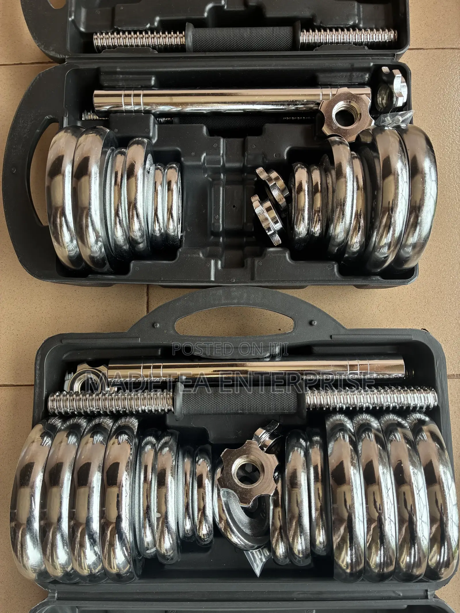 Chrome Adjustable Dumbbells 20kg