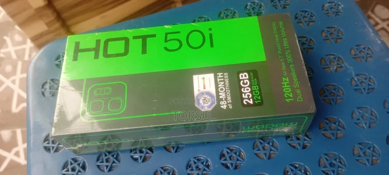 New Infinix Hot 50i 256 GB Black