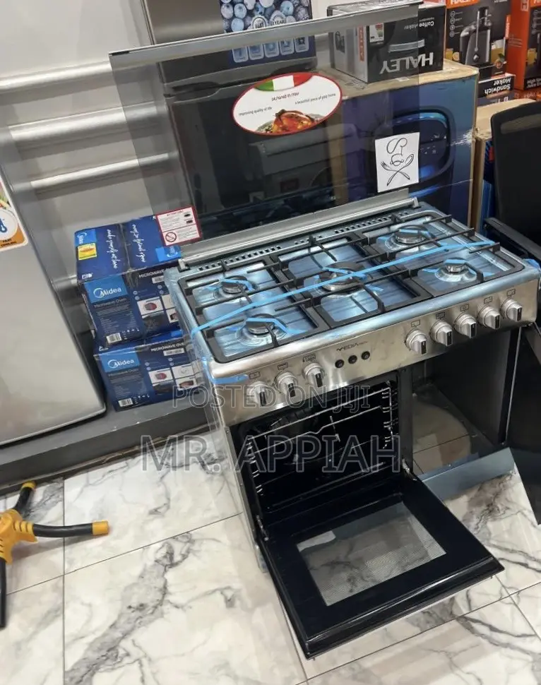 Extremely Affordable Mediatech 5 Gas Burner(Glass Lid) Gray 