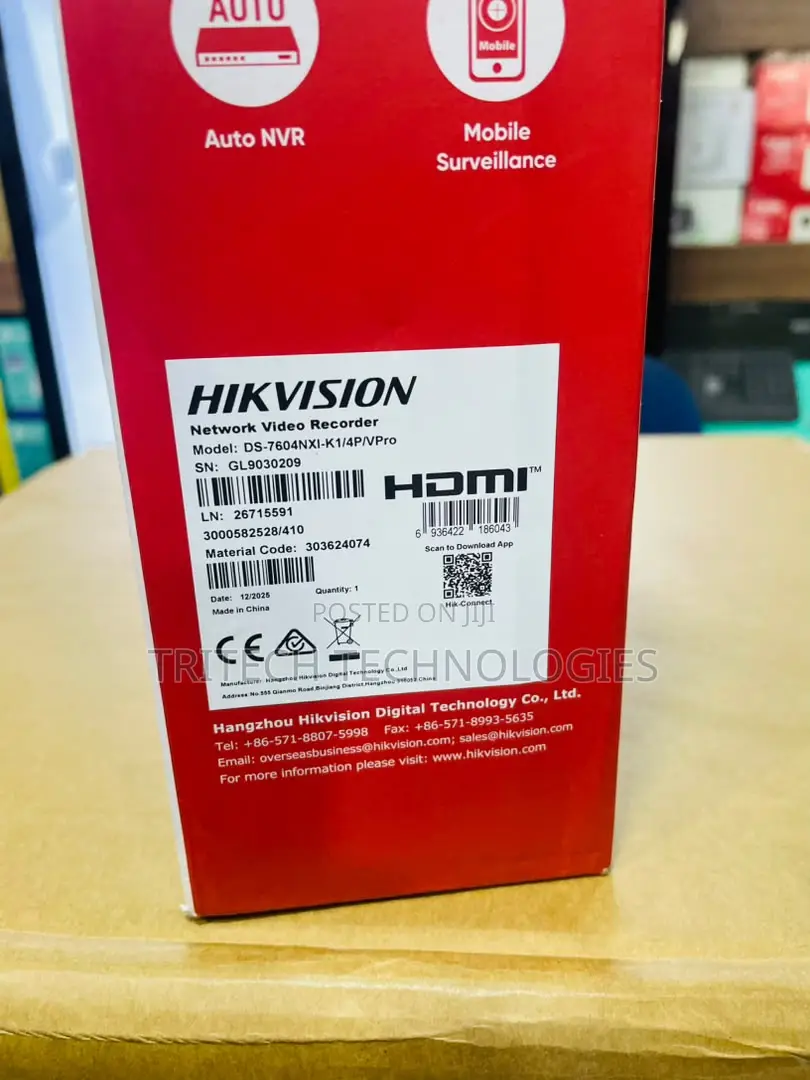 Hikvision Ds-7604nxi-/4p/Vpro 4-Ch 1u 4 Poe Acuseek K Vpro NVR