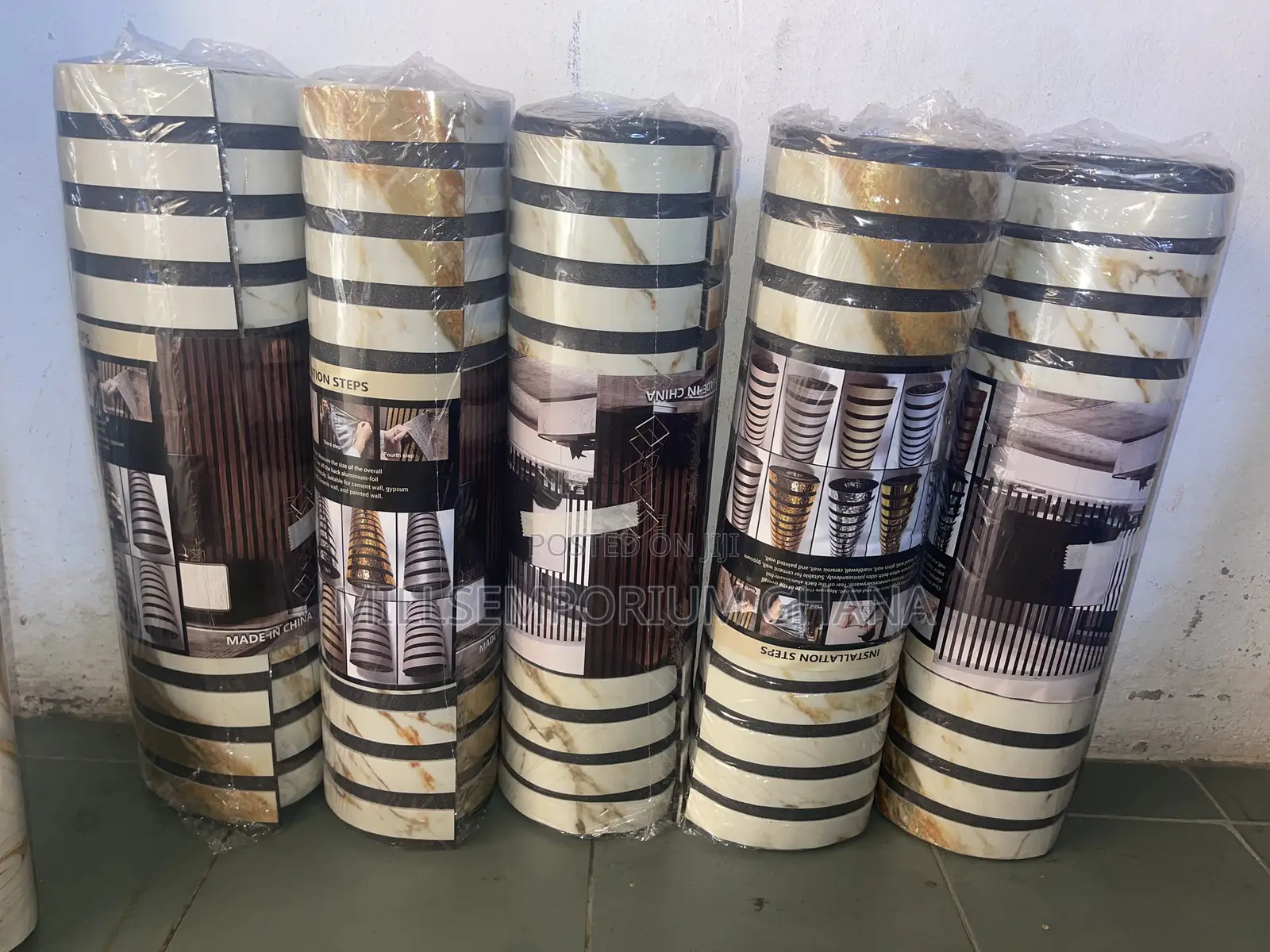 Fluted Peel Stick Wall Panel – 3x Wide Self-Adhesive Foam Tiles