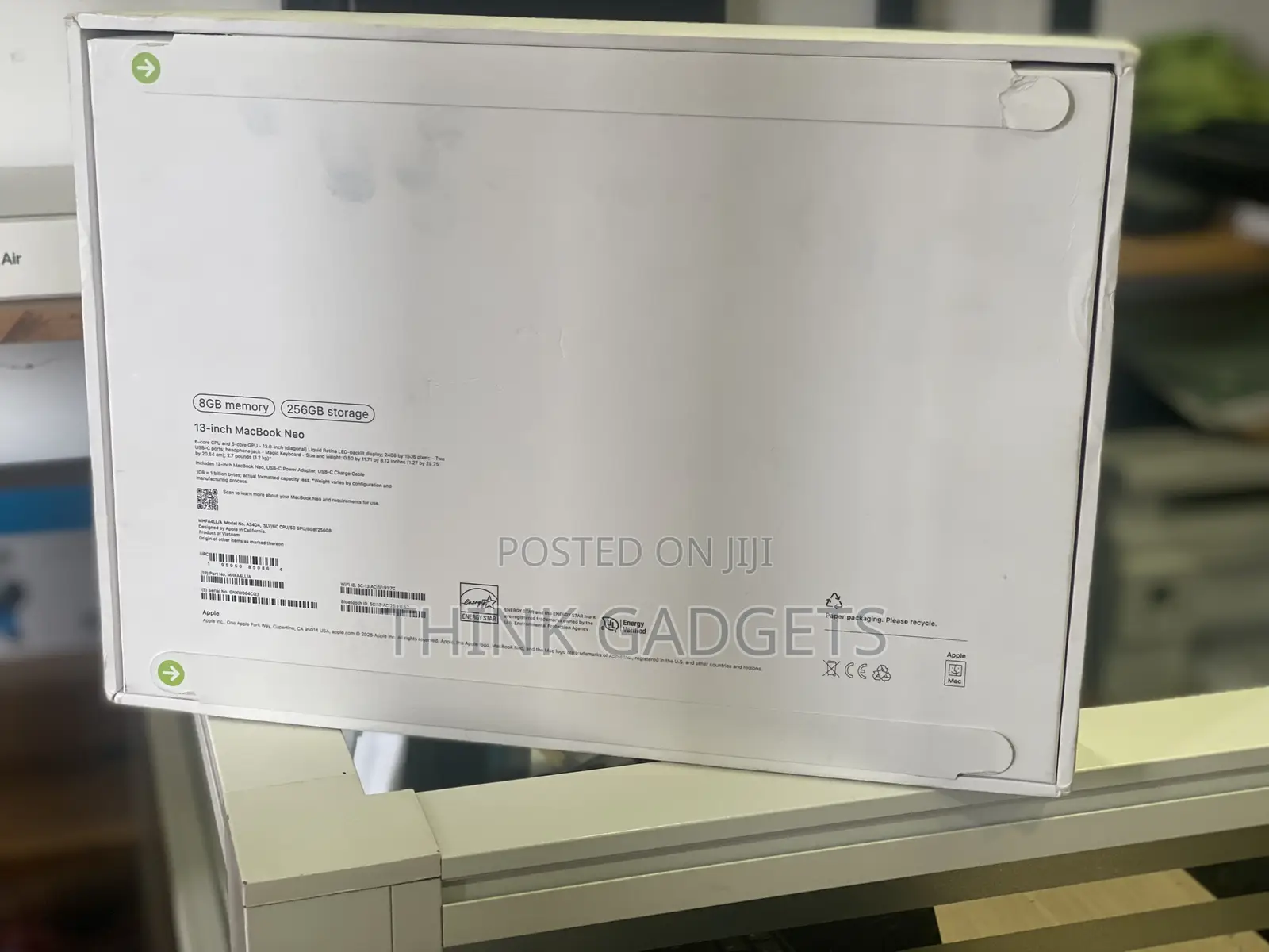 New Laptop Apple MacBook Neo 2026 8GB SSD 256GB