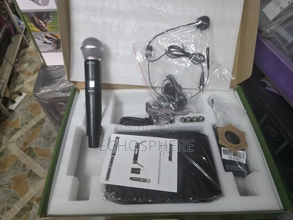 Shure GLX D4 , Head, Hand and Lapel Mic