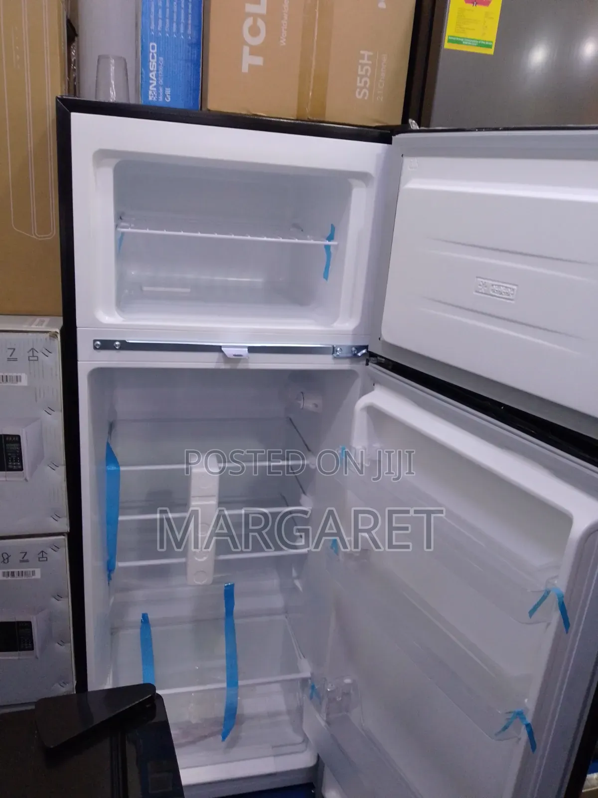 Nasco 206 Litters Double Door Fridge With Handle