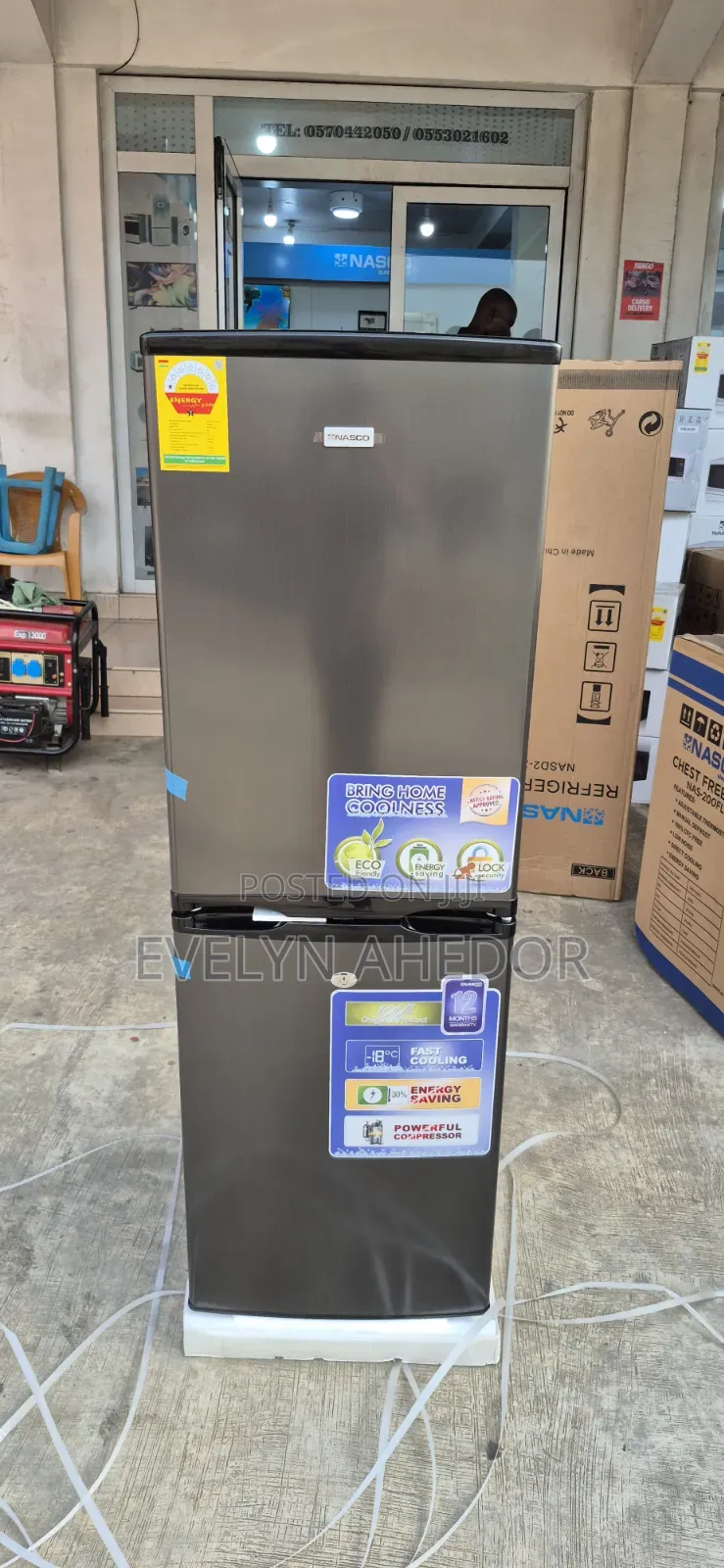 Fresh in Box TCL Bottom Freezer Black Colour Available for Sale