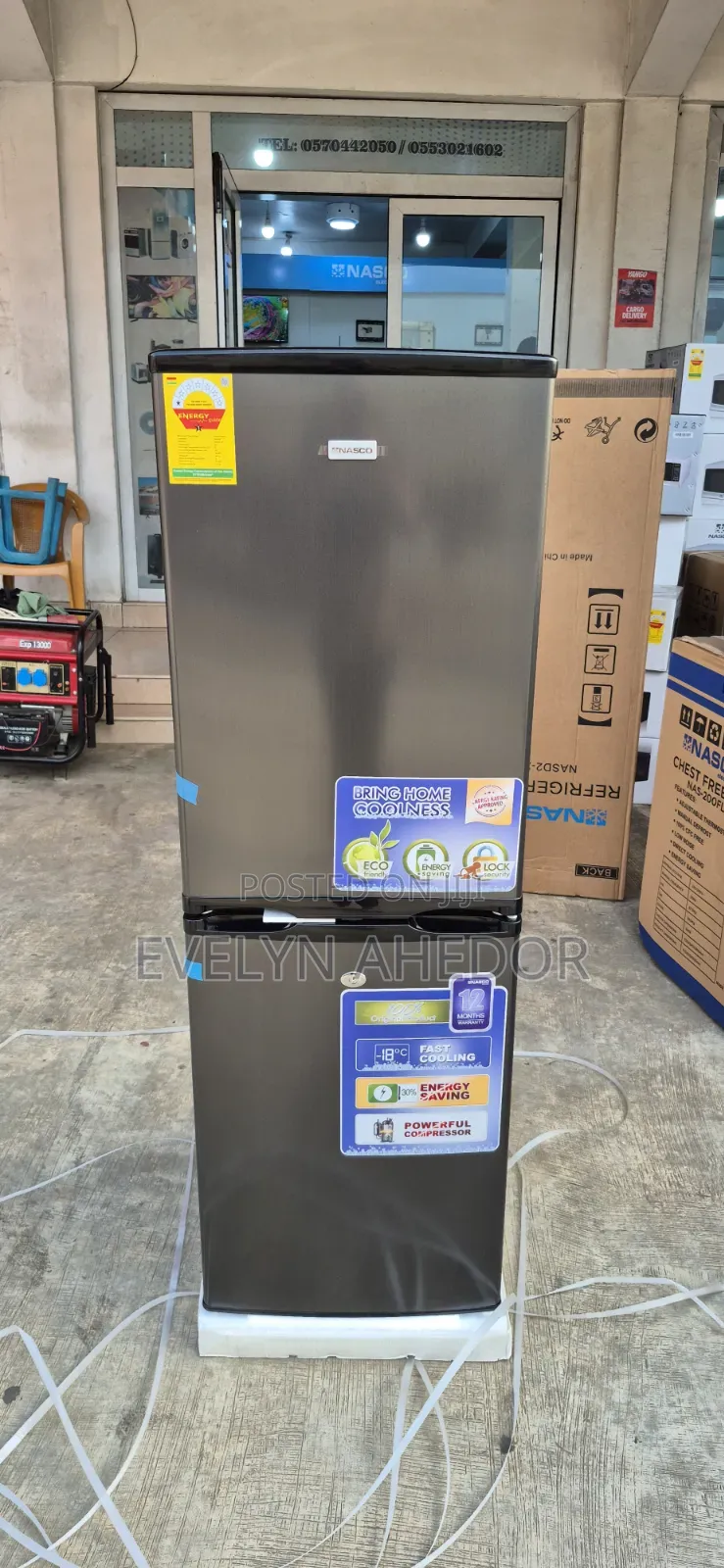 Fresh in Box TCL Bottom Freezer Black Colour Available for Sale