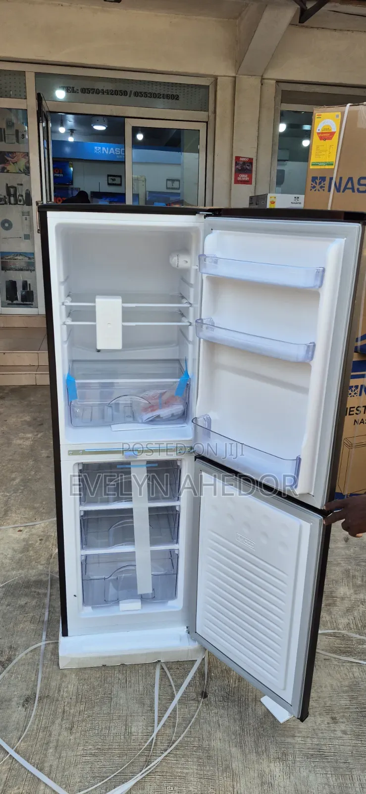 Fresh in Box TCL Bottom Freezer Black Colour Available for Sale