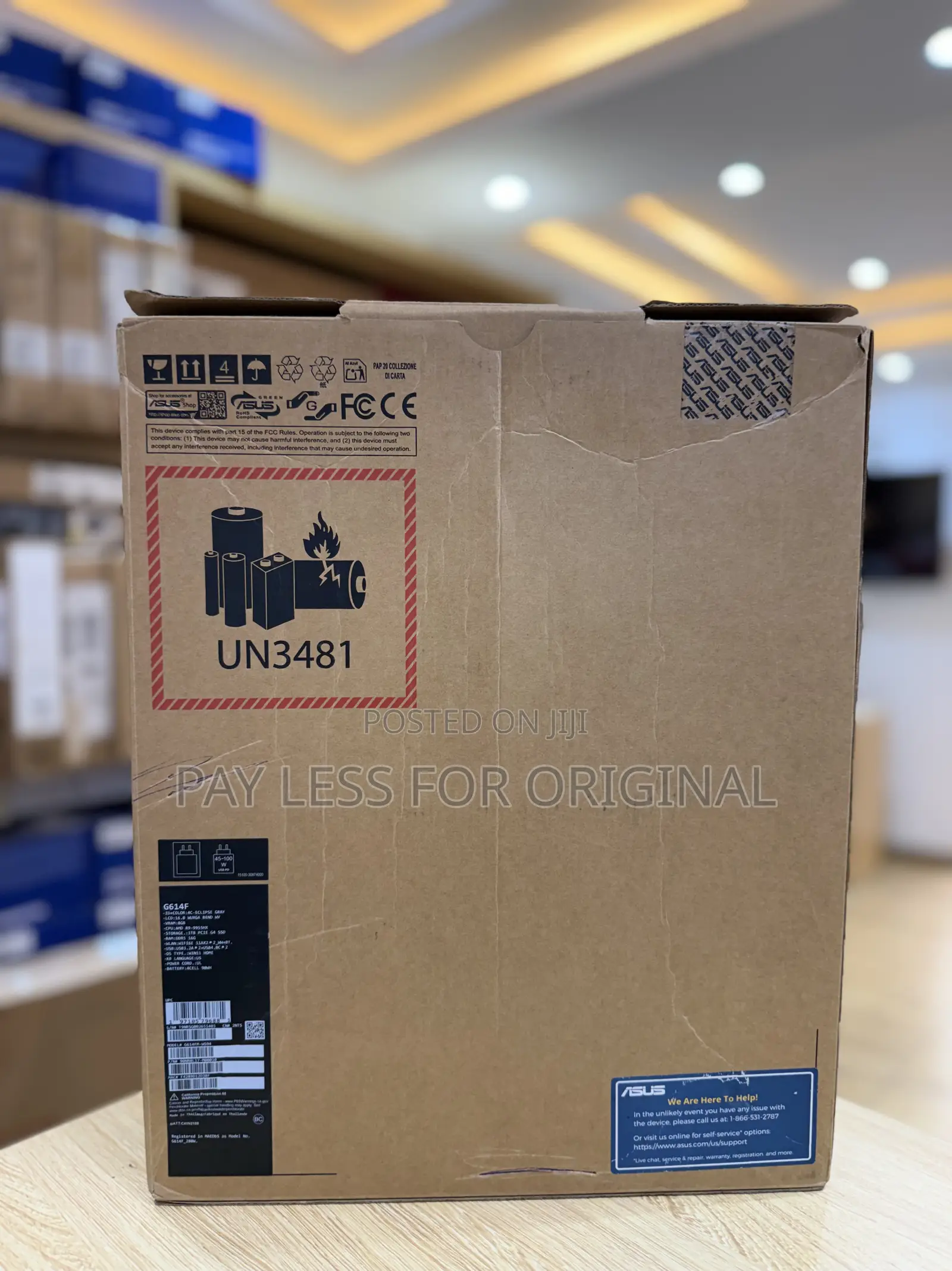 New Laptop Asus ROG Strix G16 G614 16GB AMD Ryzen 9 SSD 1T