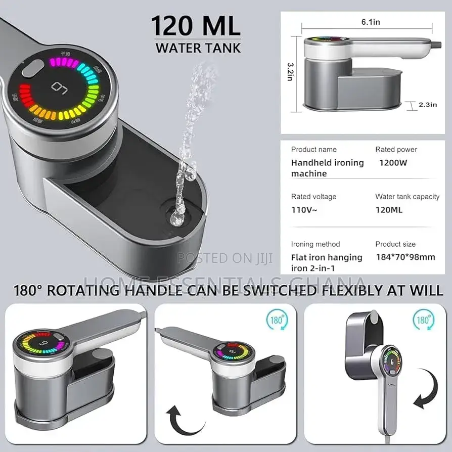 Portable Mini Steam Iron 6 Smart Modes Clothes Steamer