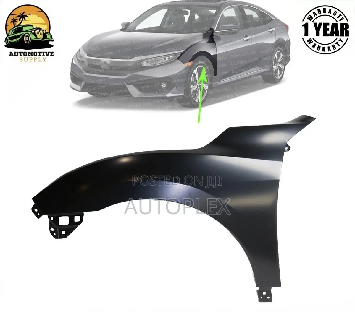 Honda Civic Front Fenders 2016,2017,2018,2019,2020