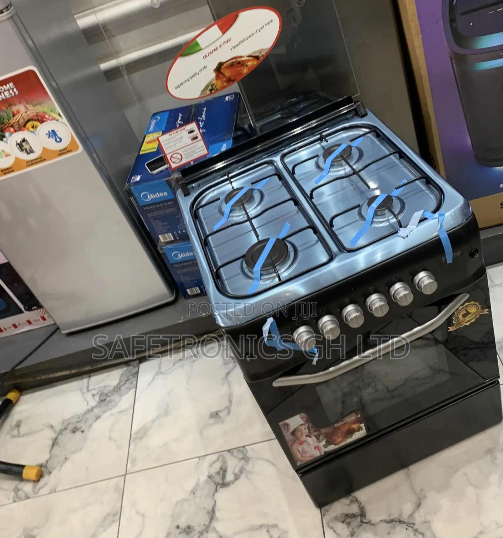 Durable Best Ferre 60x60cm 4-Burner Freestanding Gas Cooker With Oven