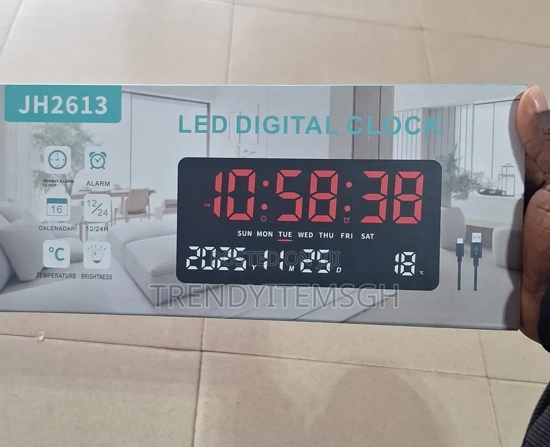 Led Digital Clock (10x5inch)