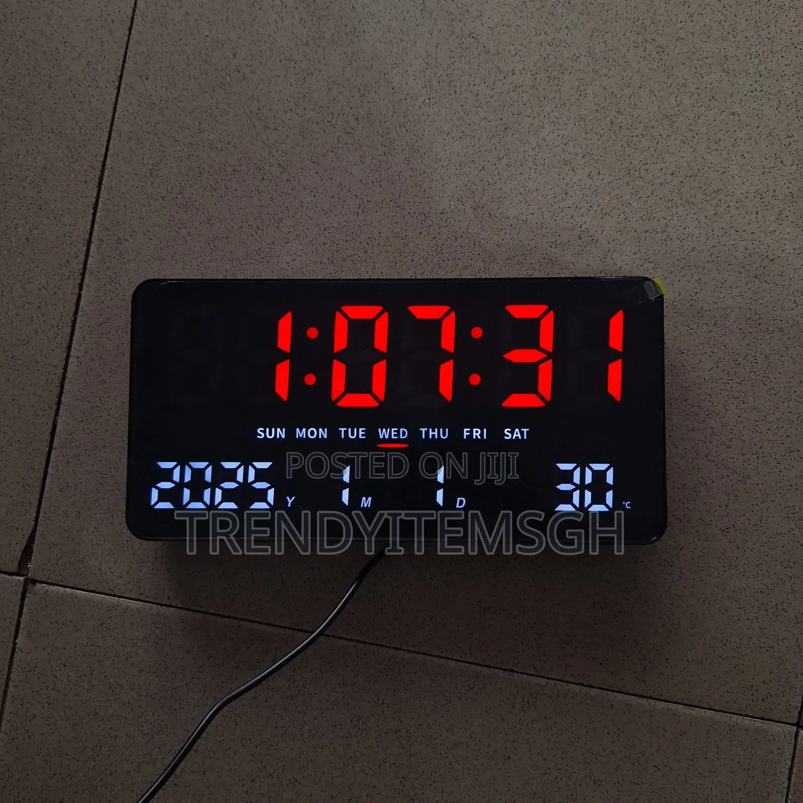 Led Digital Clock (10x5inch)