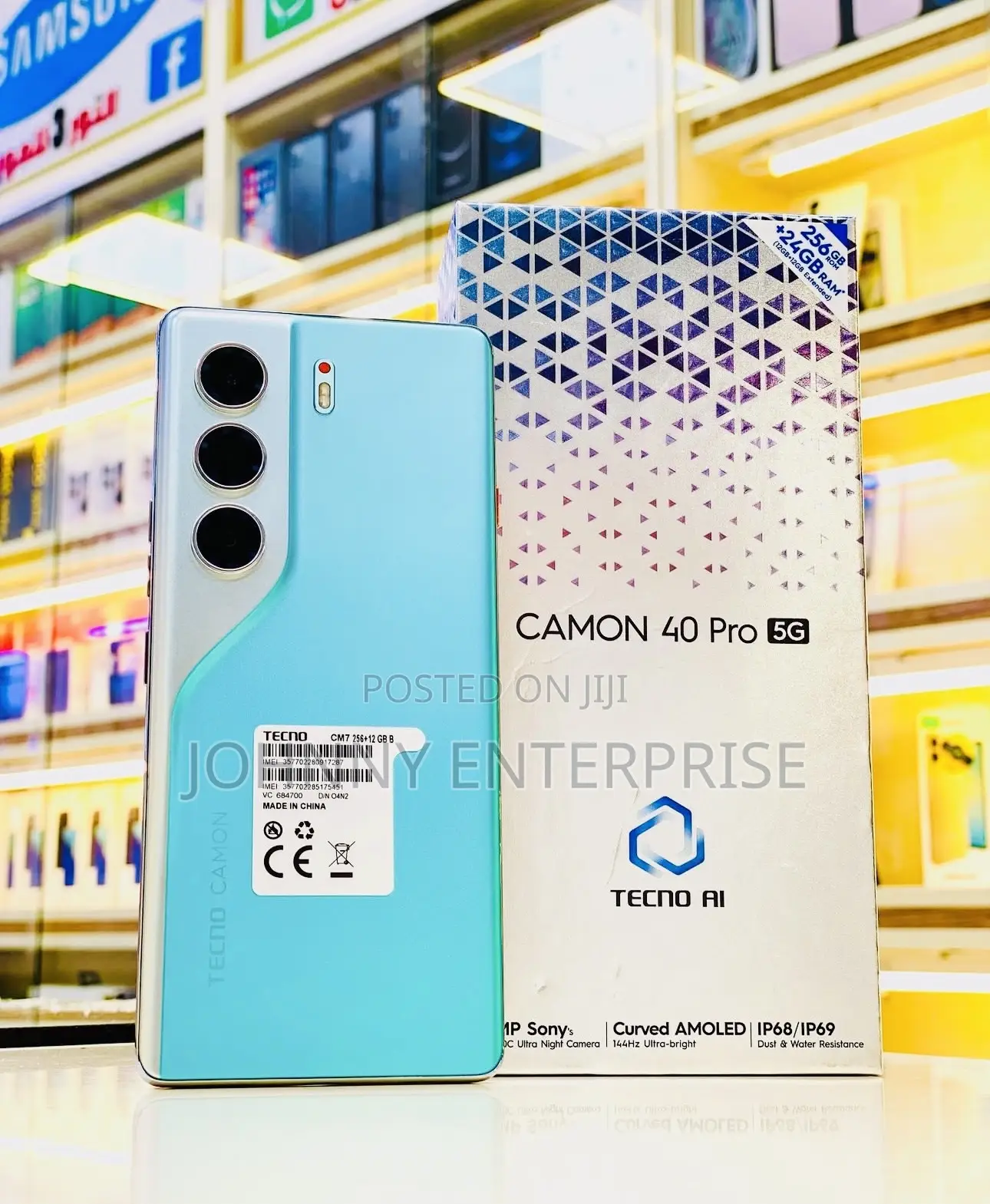 New Tecno Camon 40 Pro 5G 256 GB Blue