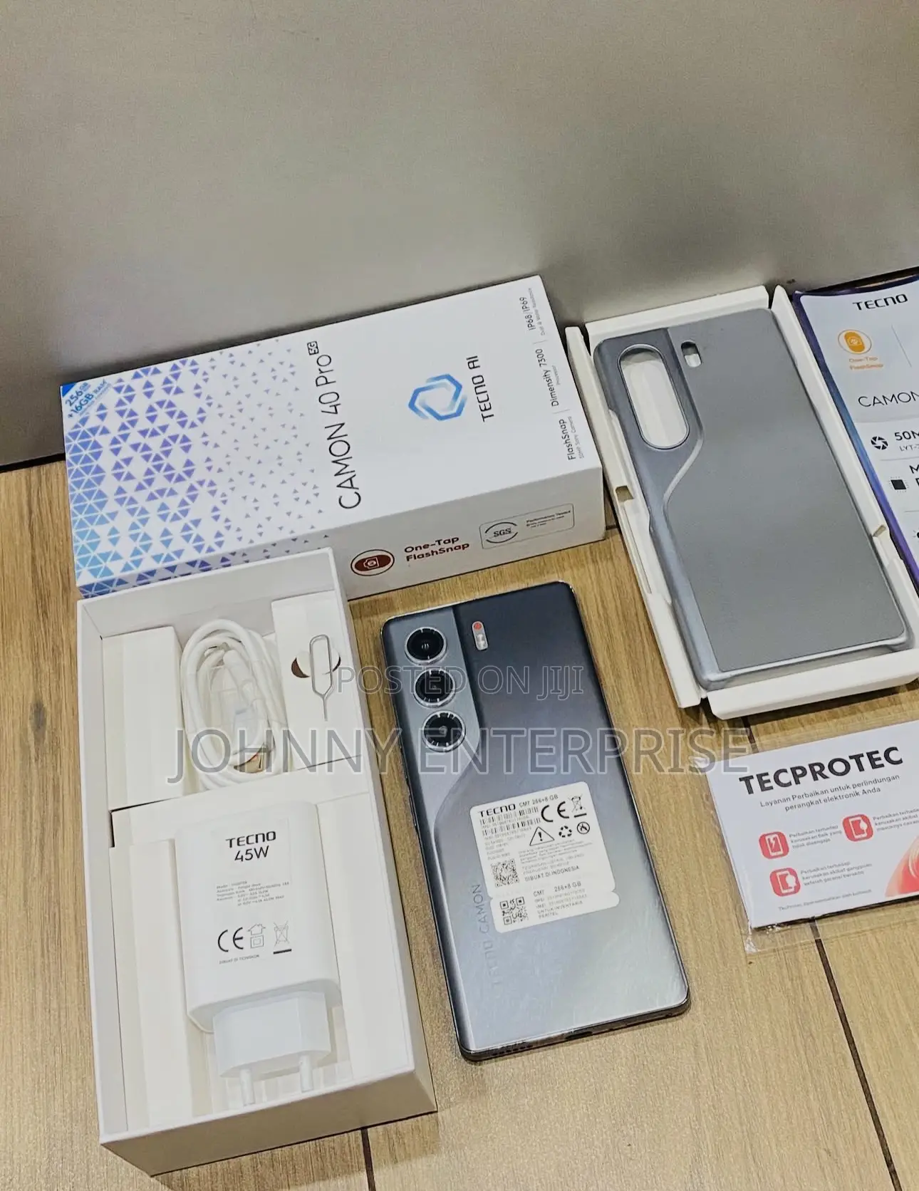 New Tecno Camon 40 Pro 5G 256 GB Black