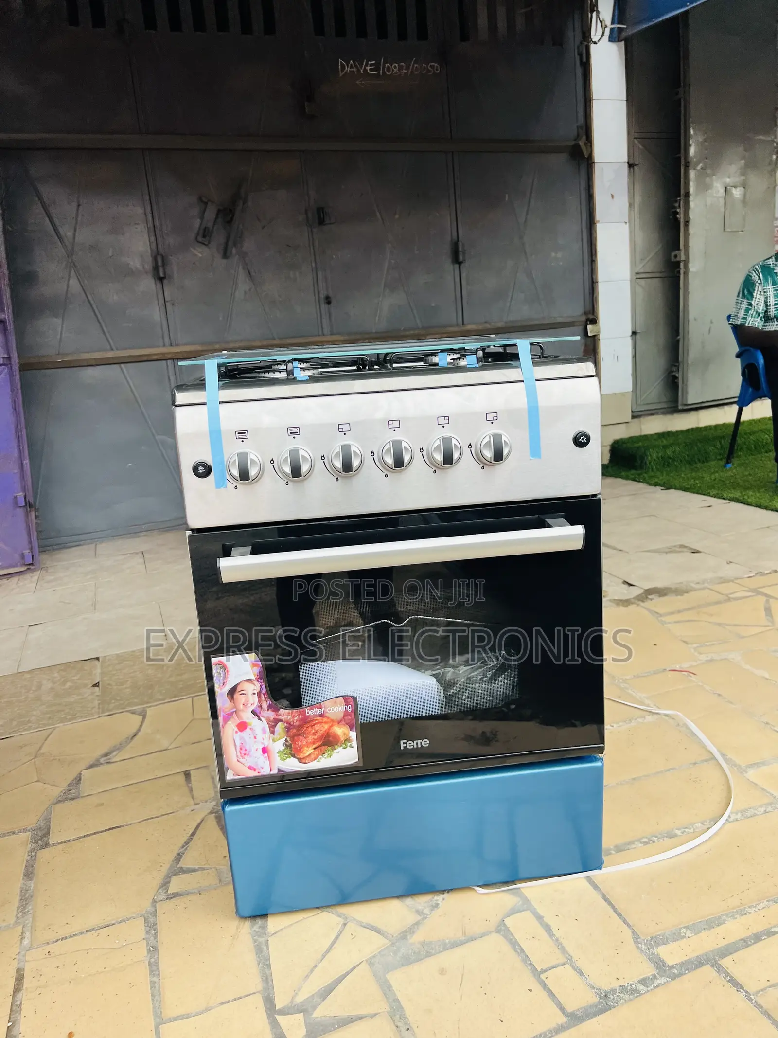 Ultra Modern New Line Gas Cooker Oven 4b 60/60 Sliver Grill Rotisserie