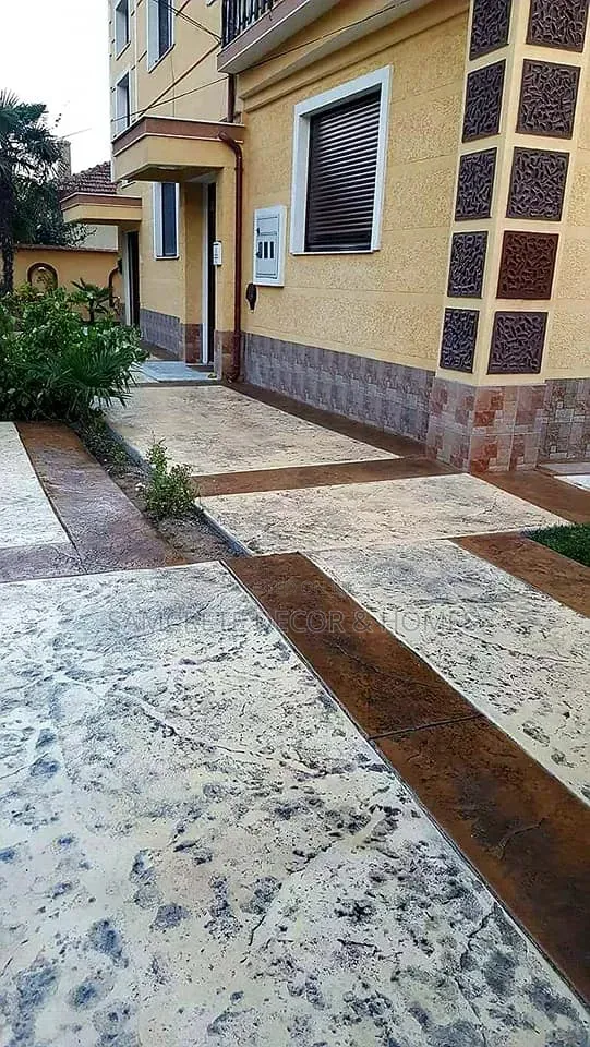 Concrete Stamp Floor, Stone Laying Designs