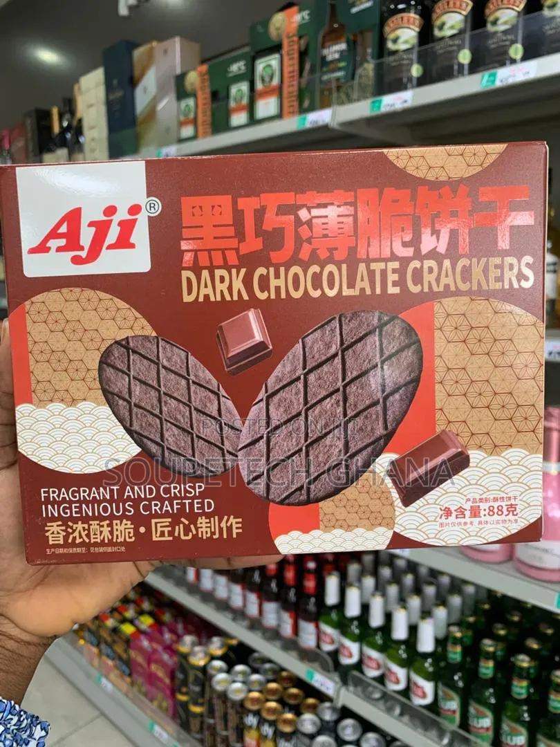 Aji Dark Chocolate Crackers – Crispy, Rich Delicious Snack