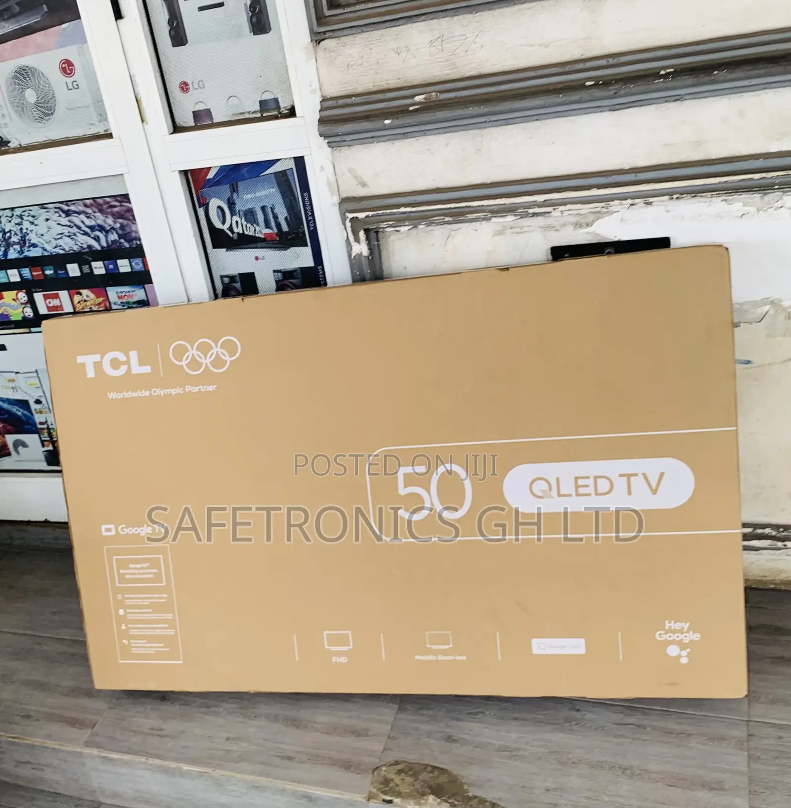 Secure Black TCL 50” Inch Qled Google Tv (50s5k)
