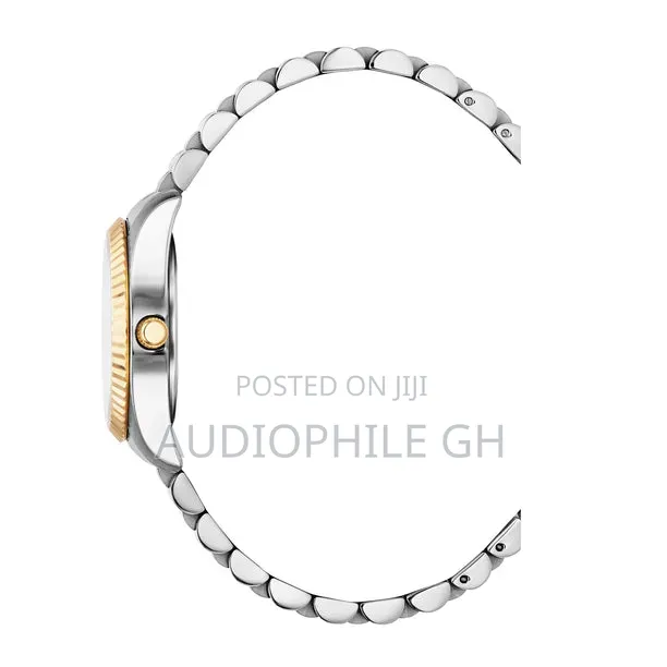 Christophe Duchamp Élysées White Dial With Gold Silver Steel Strap