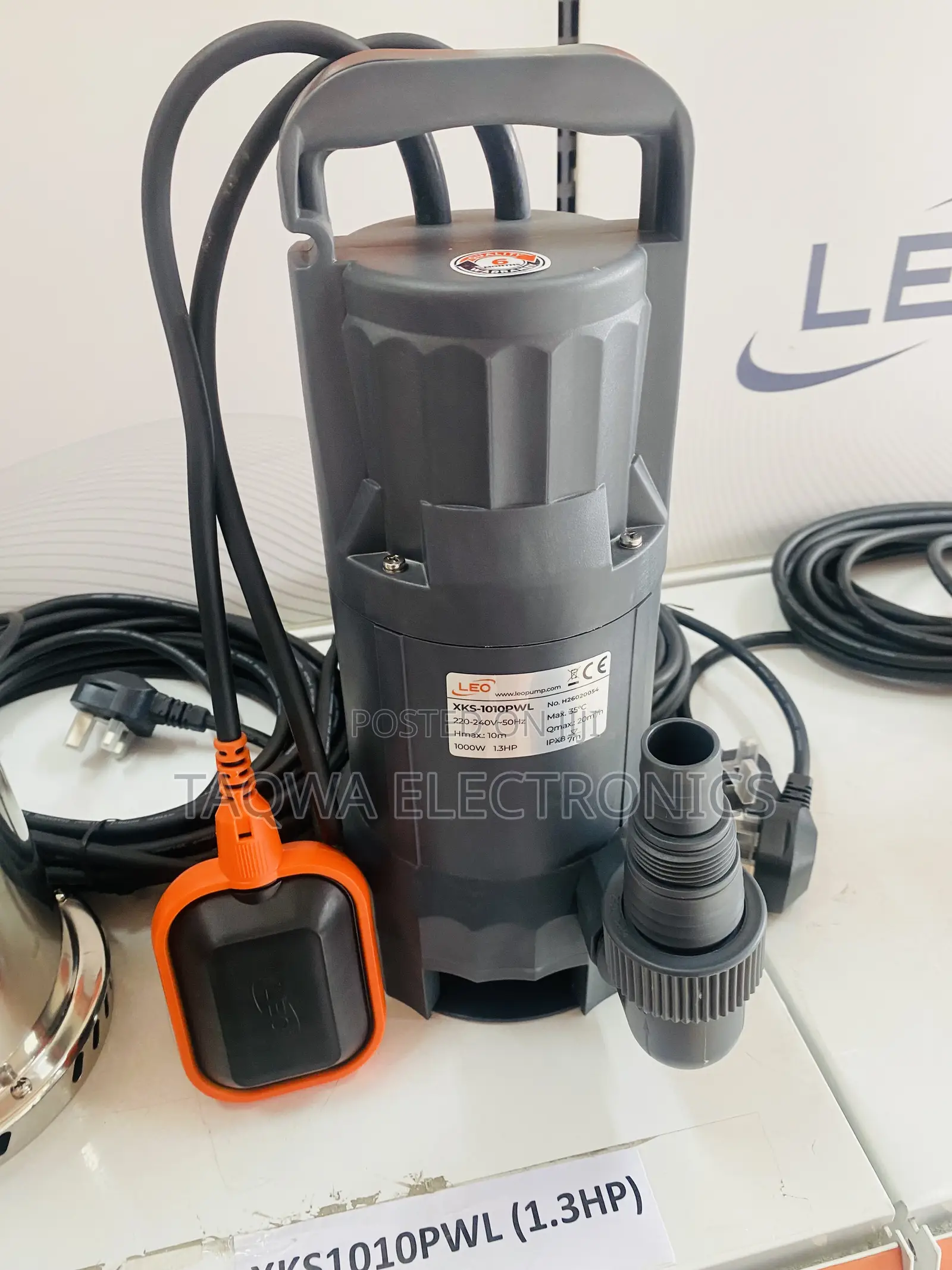 The Leo XKS-1010pwl Is a 1.3 Hp (1000 W)
