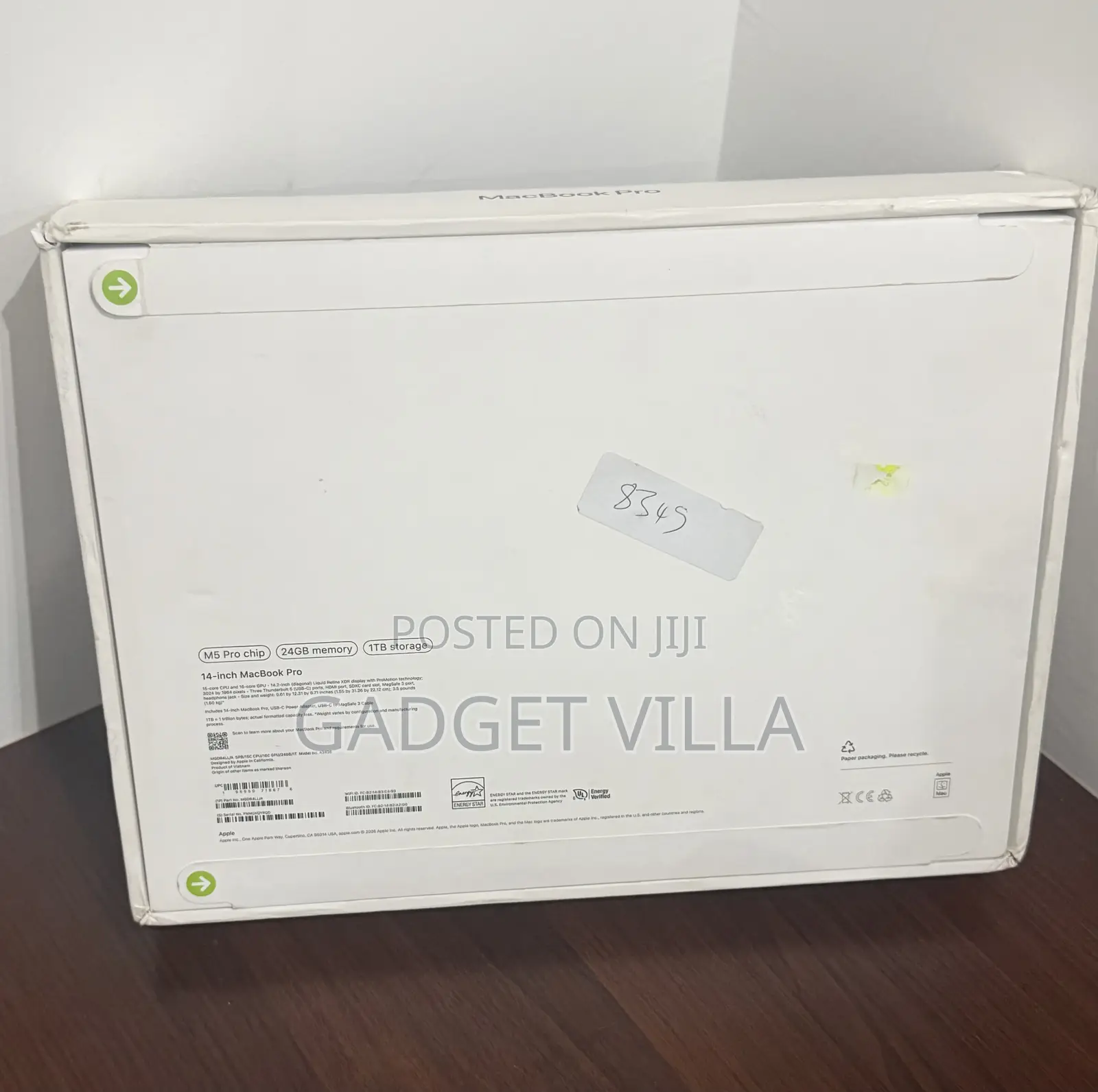 New Laptop Apple MacBook Pro 2026 M5 Pro 24GB Apple M5 Pro SSD 1T