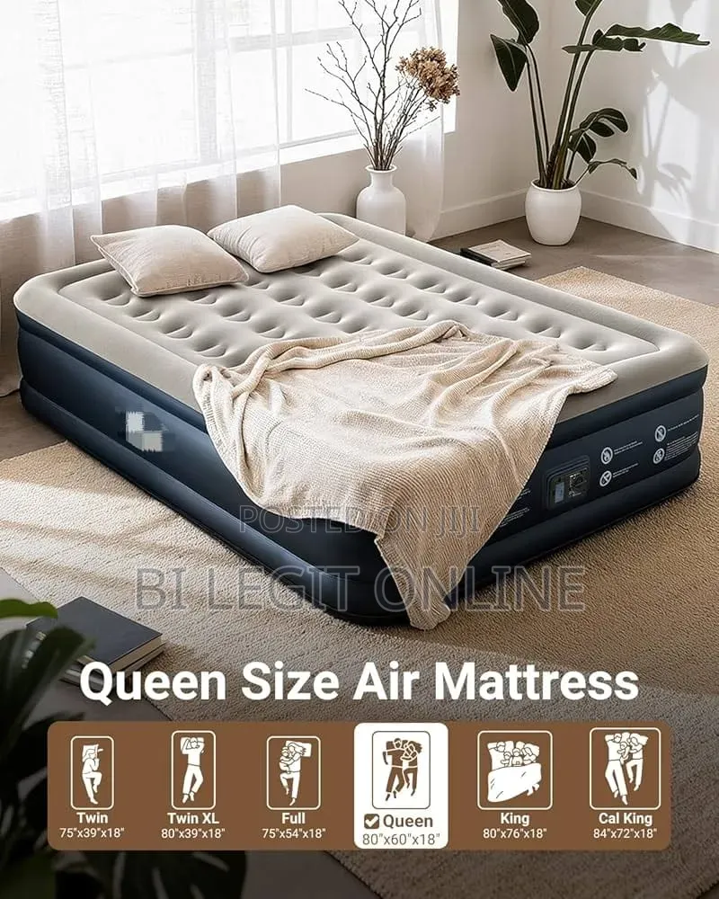 Queen Size Air Bed Mattress With Pump