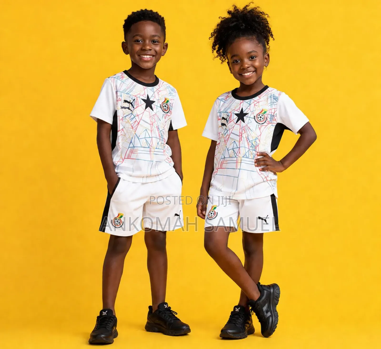 Ghana Kids Football Kit Jersey