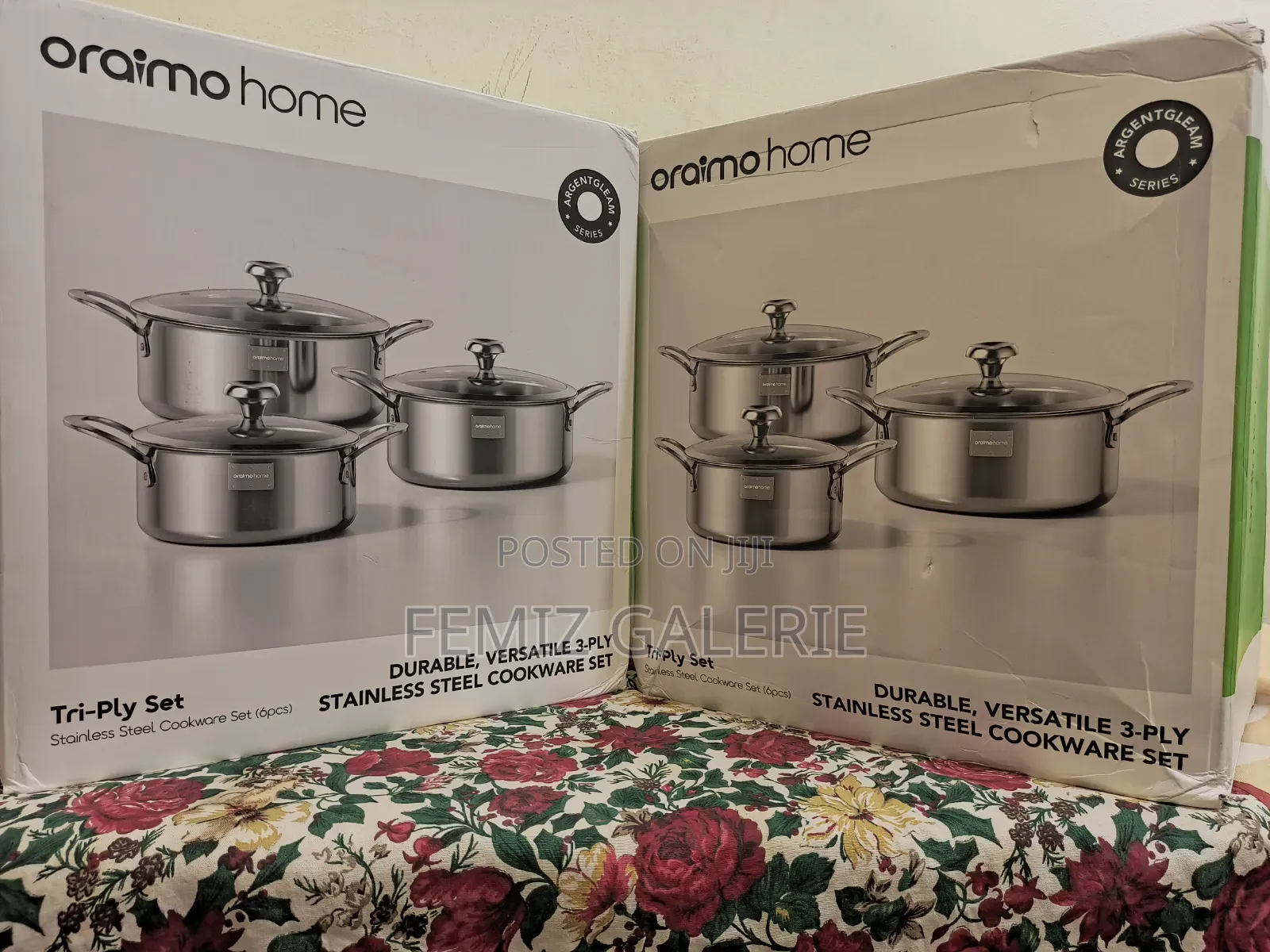 Tri-Ply Set Durable Versatile Stainless Steel Cookware Set-6pcs