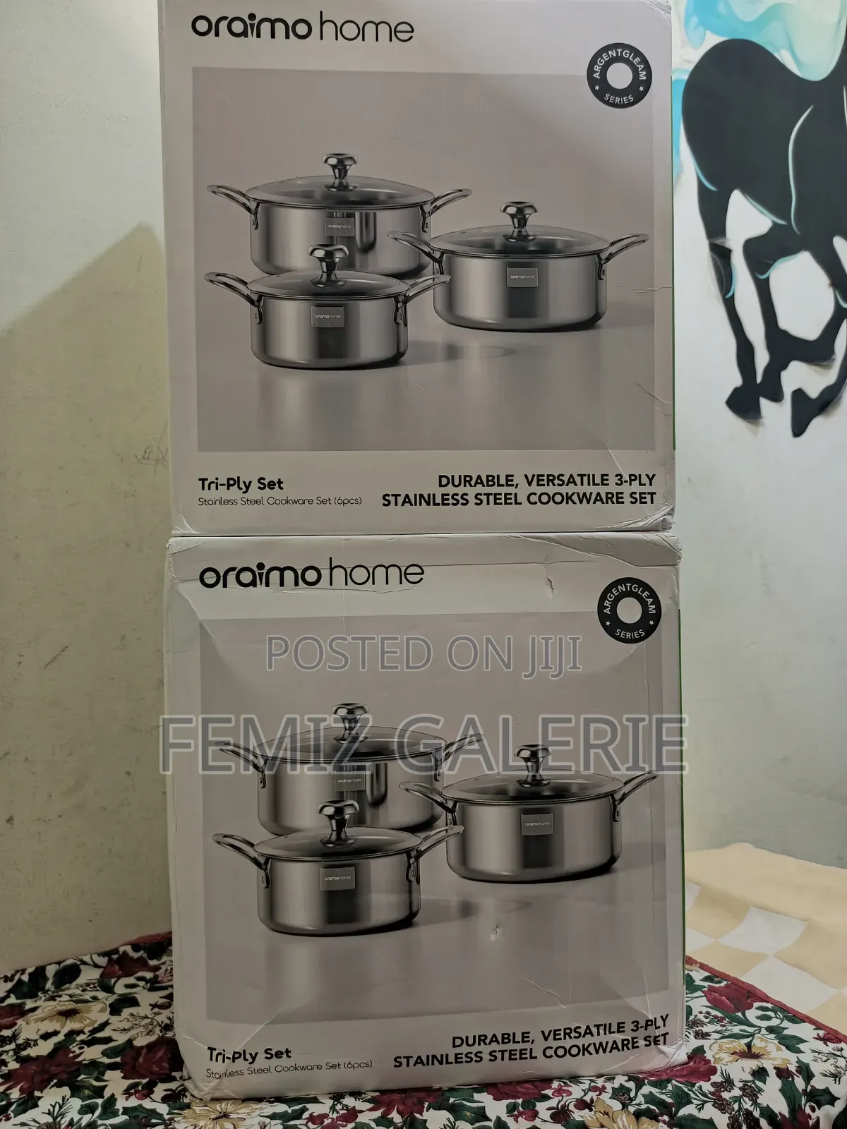 Tri-Ply Set Durable Versatile Stainless Steel Cookware Set-6pcs
