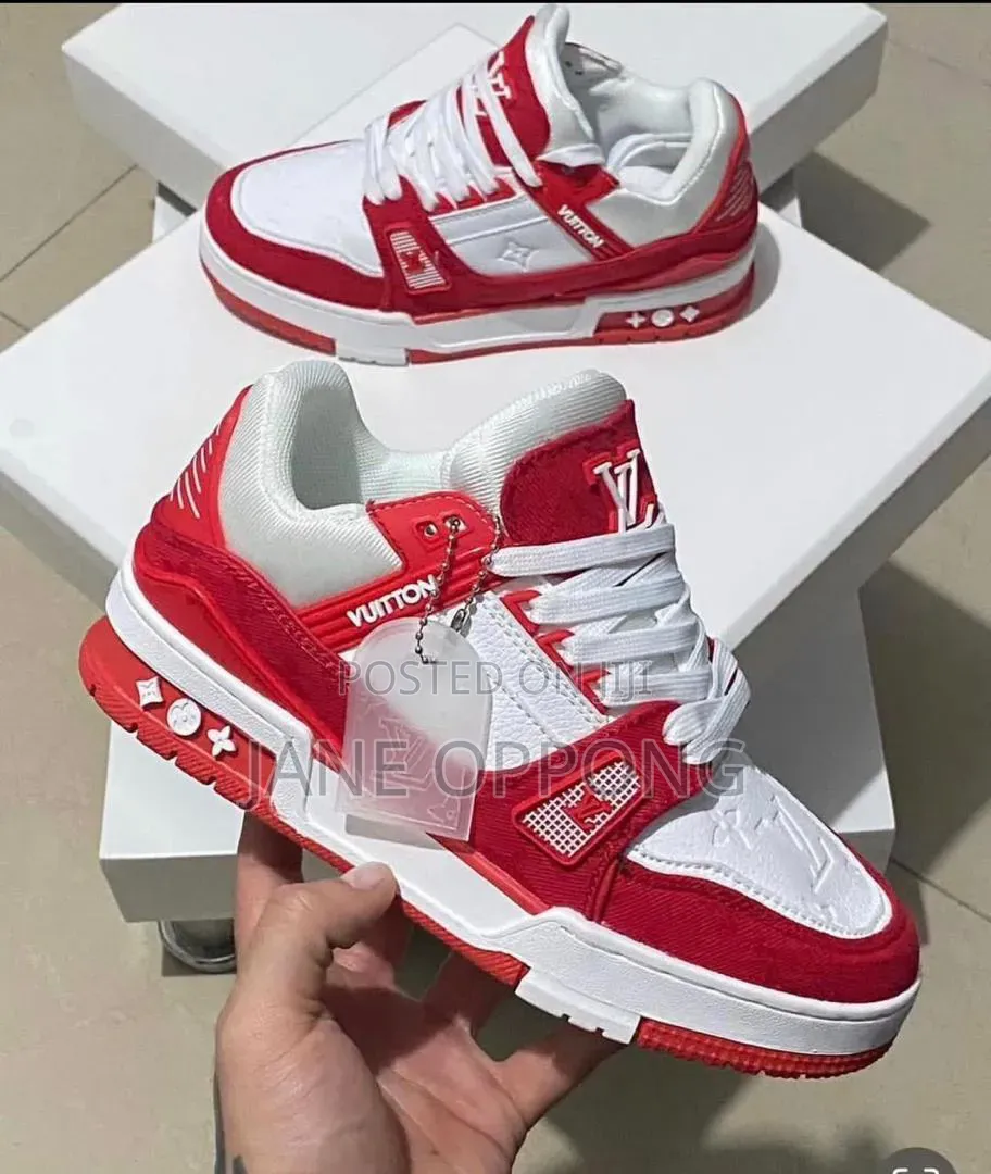 Louis Vuitton Lv Trainer Monogram Denim "White Yellow" Virgil Abloh