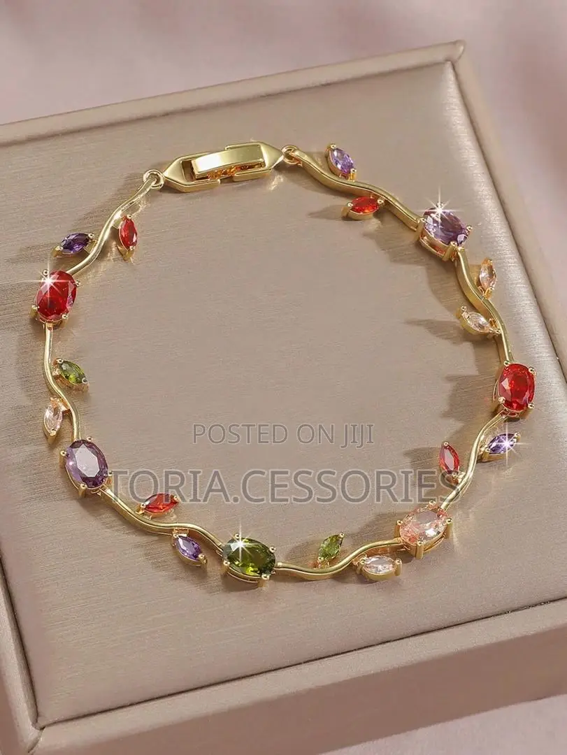 Floral Crystal Bracelet
