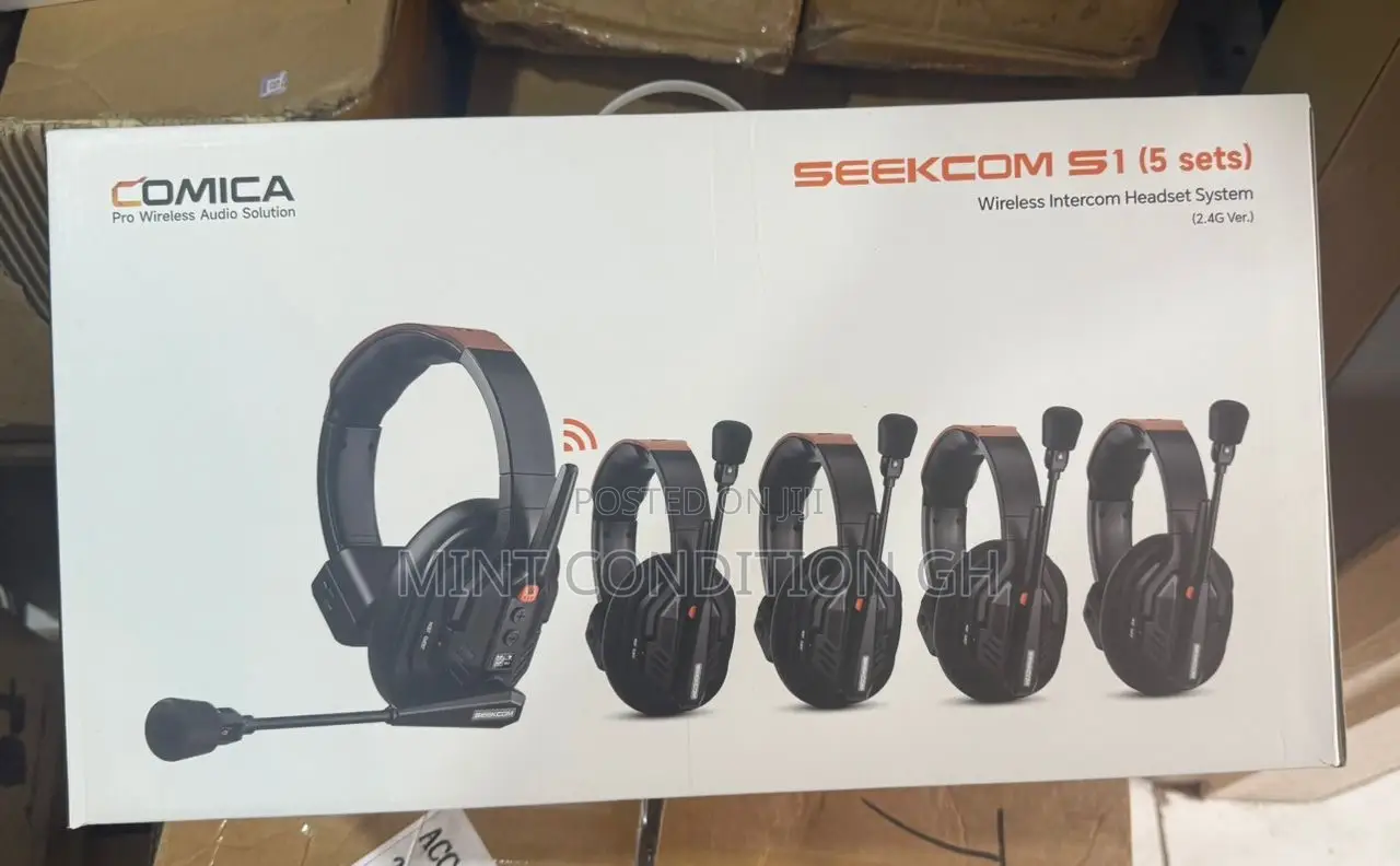 Comica Audio Seekcom S1 Wireless Intercom Headset System (Five Set)