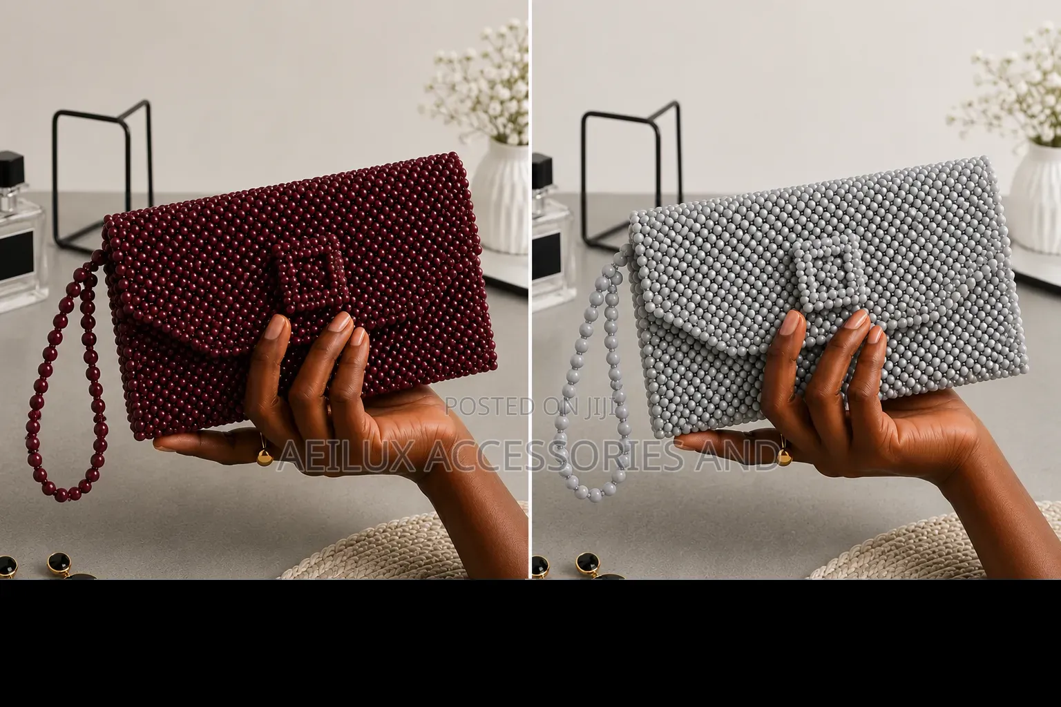 Ladies Beaded Clutch