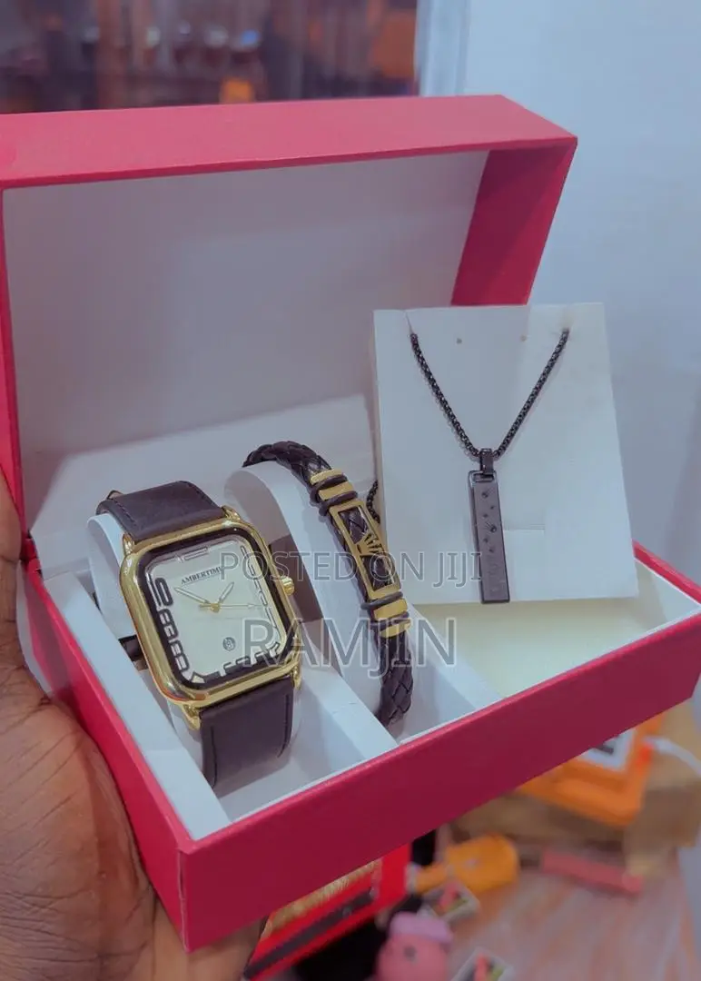 Lady's Watches + Bracelet, Necklace Pendant, Fragrance Set