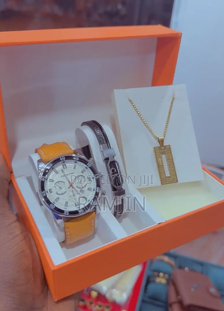 Lady's Watches + Bracelet, Necklace Pendant, Fragrance Set