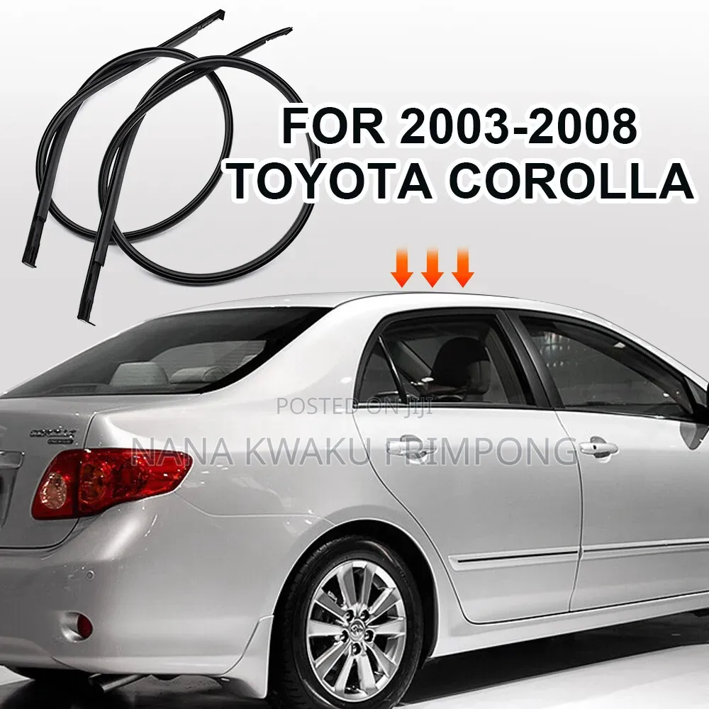 Toyota Corolla Roof Drip Moulding or Top Gutter Rubbers Available