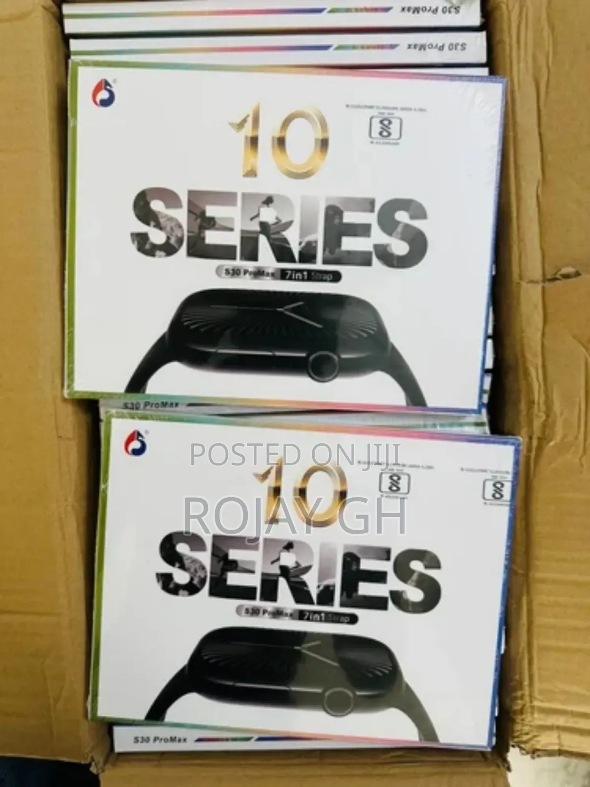 S30 Pro Max Series 10 Smartwatch | 7-in-1 Combo - Black