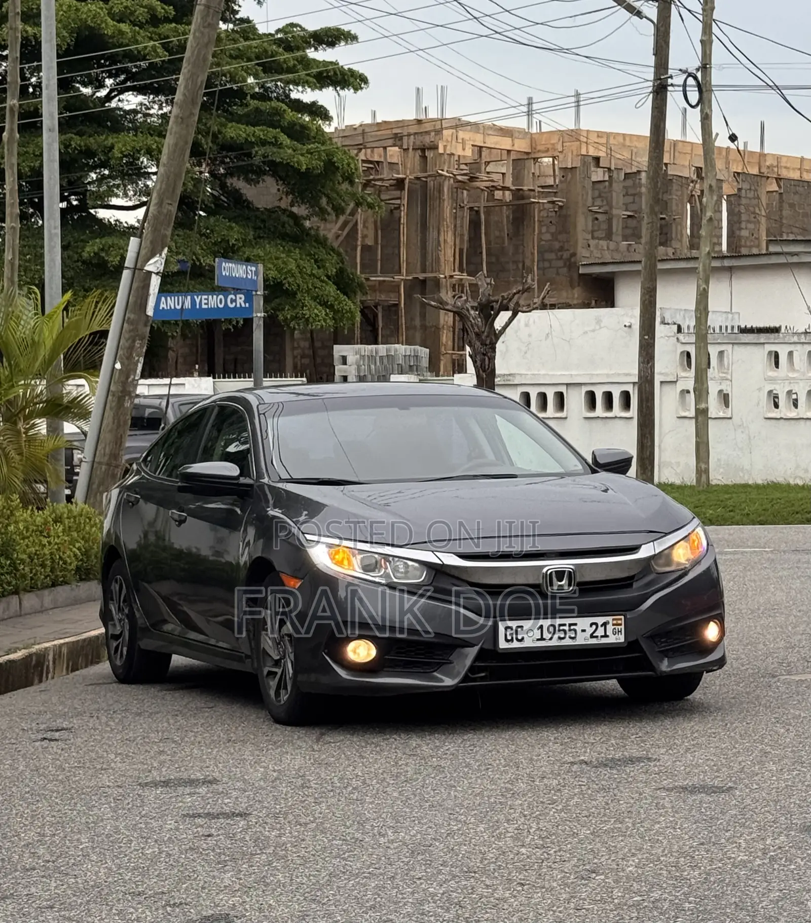 Honda Civic EX 4dr Sedan (2.0L 4cyl) 2017 Gray
