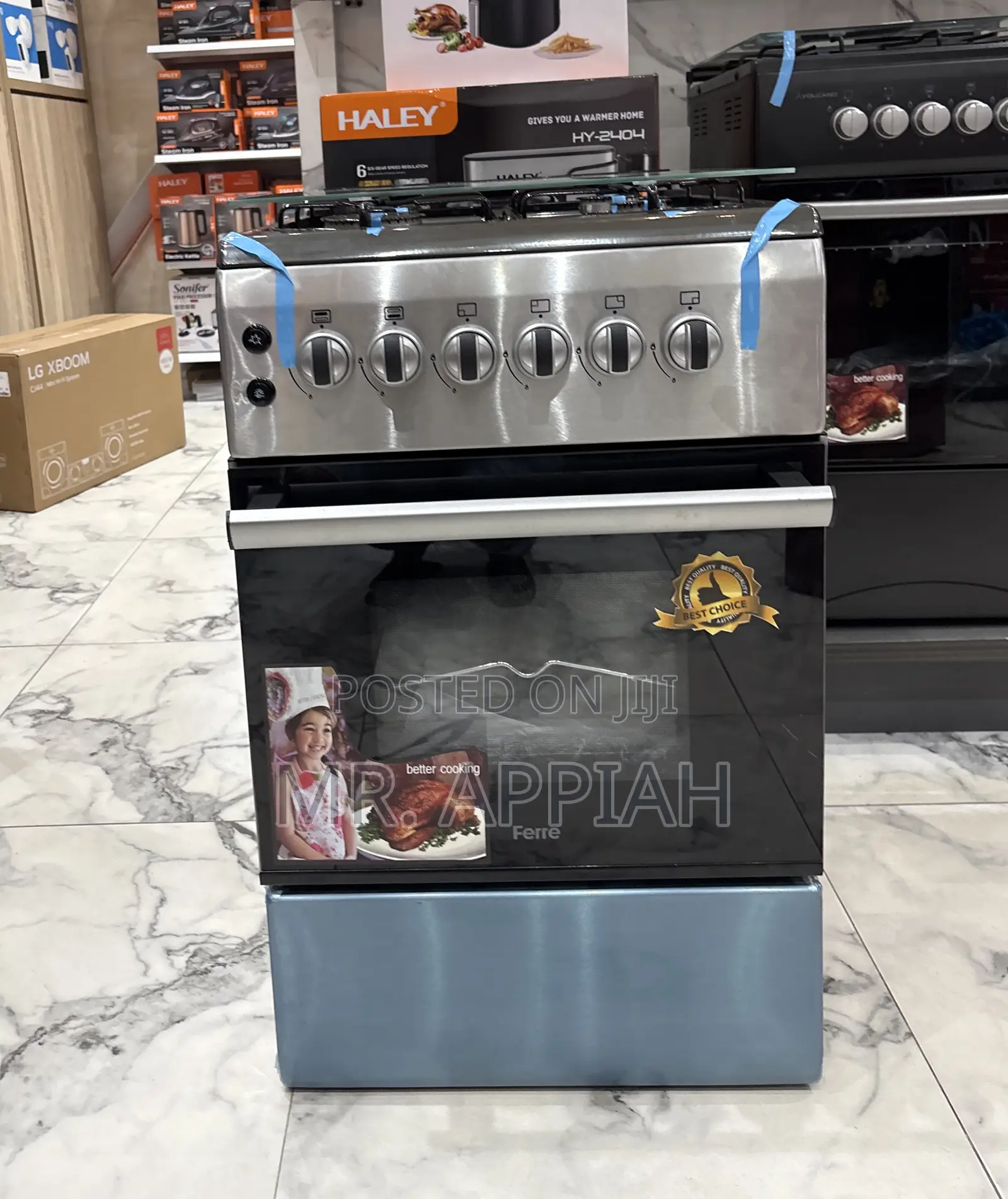 Order Authentic Ferre 50x60cm 4 Gas Cooker(Gray)New Line