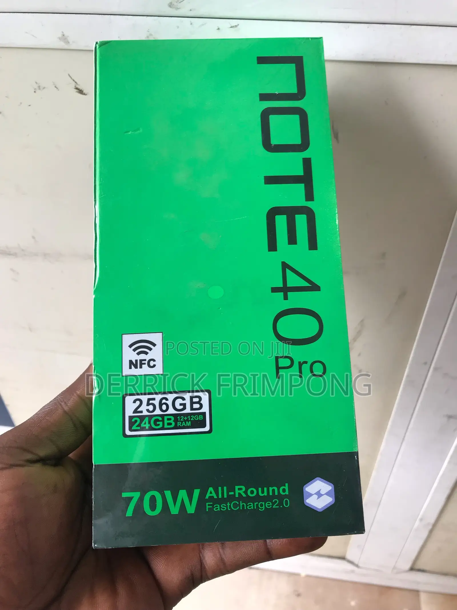 New Infinix Note 40 Pro 256 GB Black