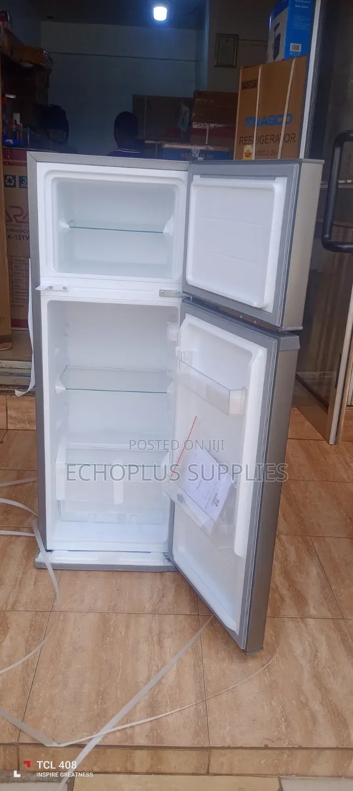 Nasco 107 Liters 2 Door Fridge/Top Freezer