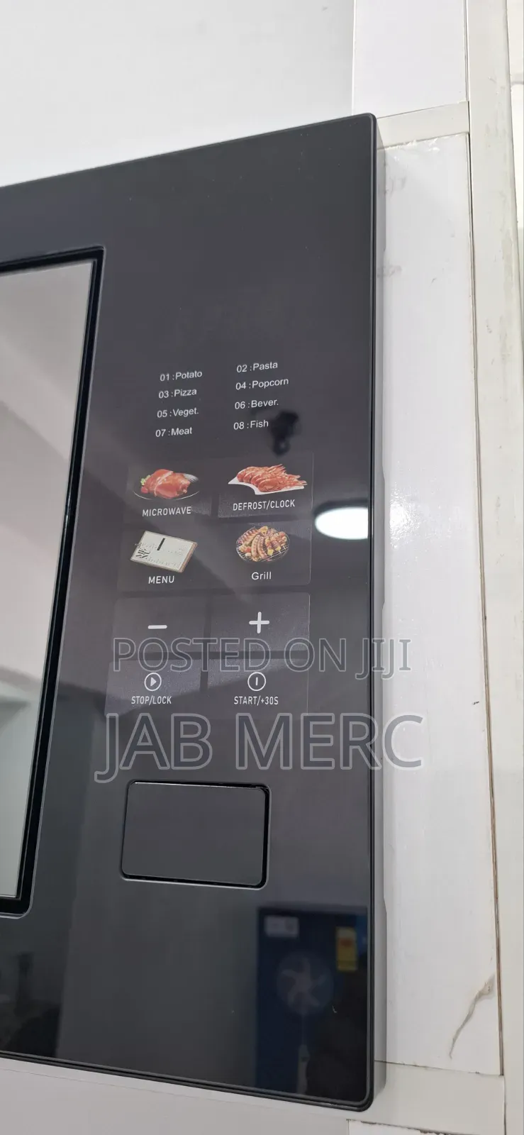 Full Digital Microwave 28l All Black Mirror Black Front