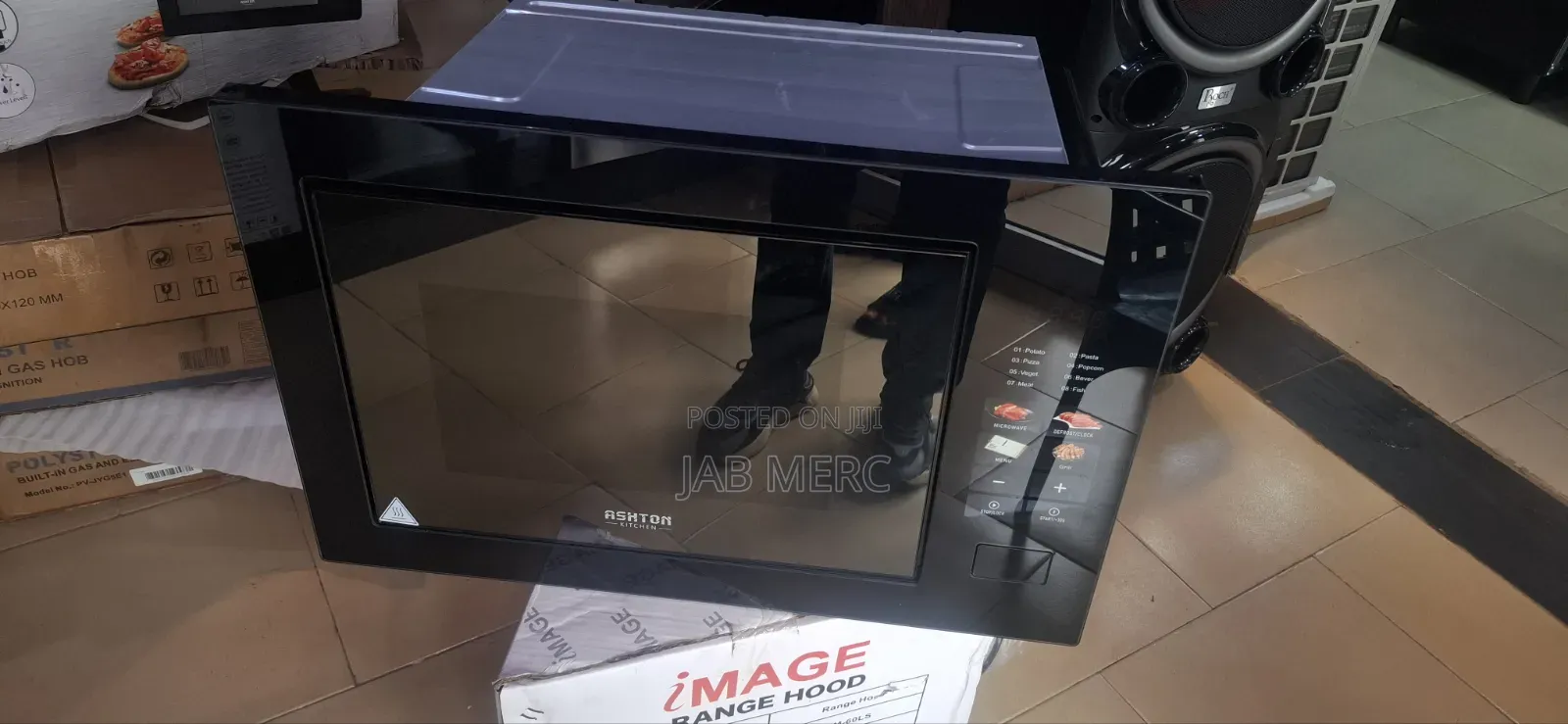 Full Digital Microwave 28l All Black Mirror Black Front