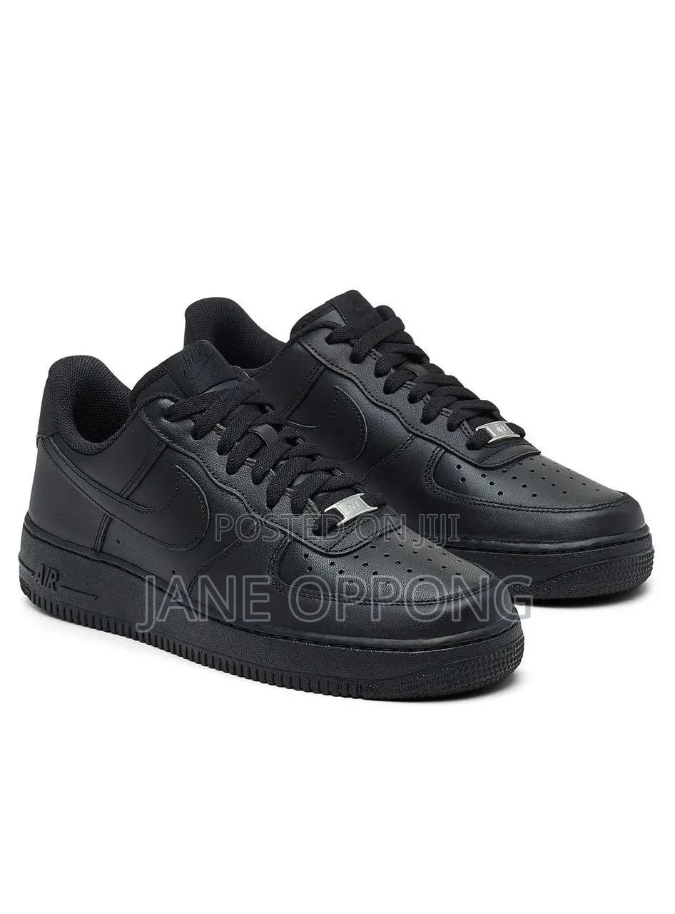 Air Force 1 07 Low Triple Black All Black Classic Mens Sneakers