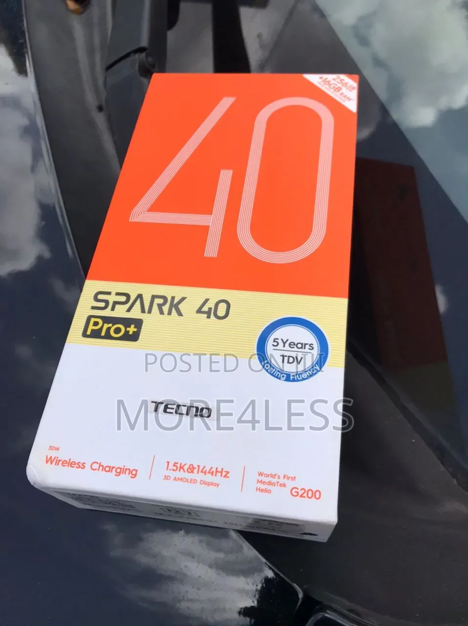 New Tecno Spark 40 Pro+ 256 GB Black